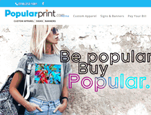 Tablet Screenshot of popularprint.com